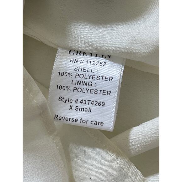 NWT Anthropologie Greylin Women's Cream Bohemian Sequin Sleeveless Blouse Top XS - Picture 5 of 7